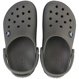 Crocs Kids Crocband Clog dječje klompe, sive i tamnoplave 207006 05H siva 2