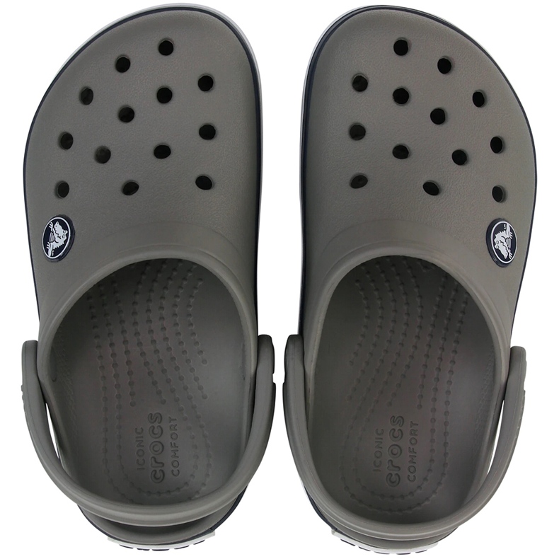 Crocs Kids Crocband Clog dječje klompe, sive i tamnoplave 207006 05H siva 2