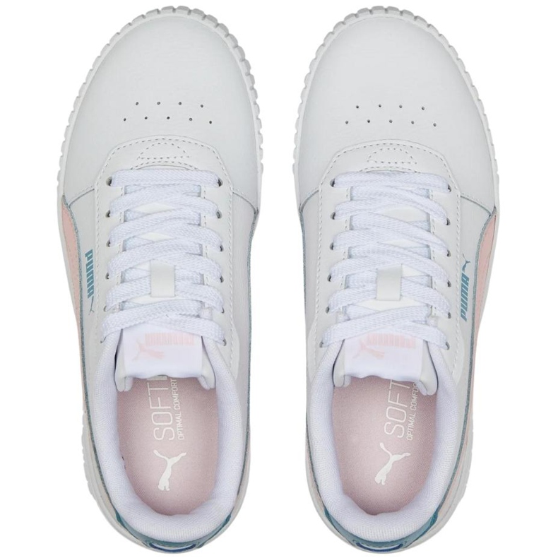 Puma Carina 2.0 Jr bijelo-ružičaste dječje cipele 386185 05 bijela 2