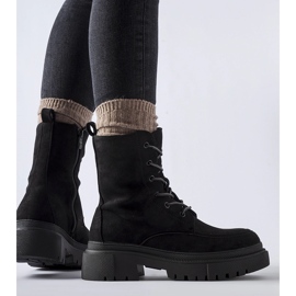 Crne tenisice s masivnim Riel potplatom crna 2