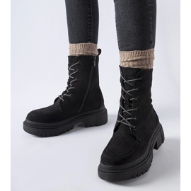 Crne tenisice s masivnim Riel potplatom crna 1