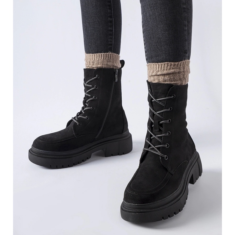 Crne tenisice s masivnim Riel potplatom crna 1