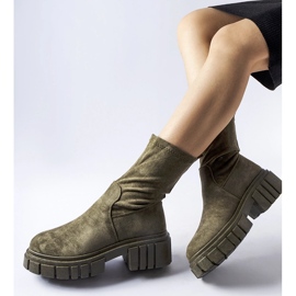 Zelene Montefusco gležnjače od eko antilop kože zelena 1