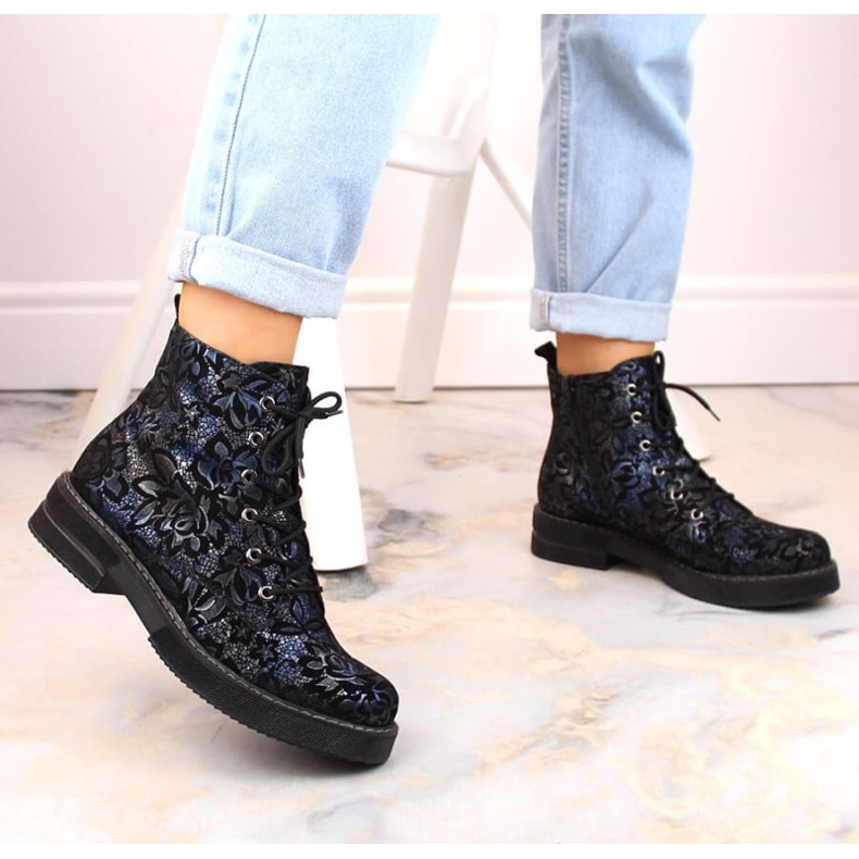 Udobne izolirane kožne čizme Rieker W RKR637 višebojne višebojan 2