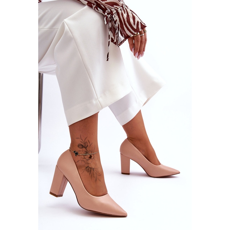 Diamantique Klasične štikle gole Odessa bež 4