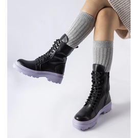 Crne tenisice sa šarenim Quennie potplatom crno 1