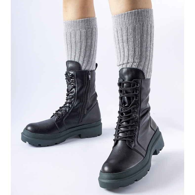 Crne tenisice sa šarenim Quennie potplatom crno 1