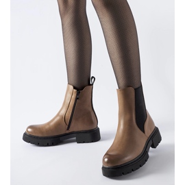 Smeđe izolirane Piedalue gležnjače smeđa 1