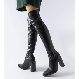 Crne klasične čizme na visoku petu iz Faubourga crno 1