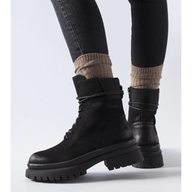 Crne Vadnais čizme s izlizanim vrhom crna 1