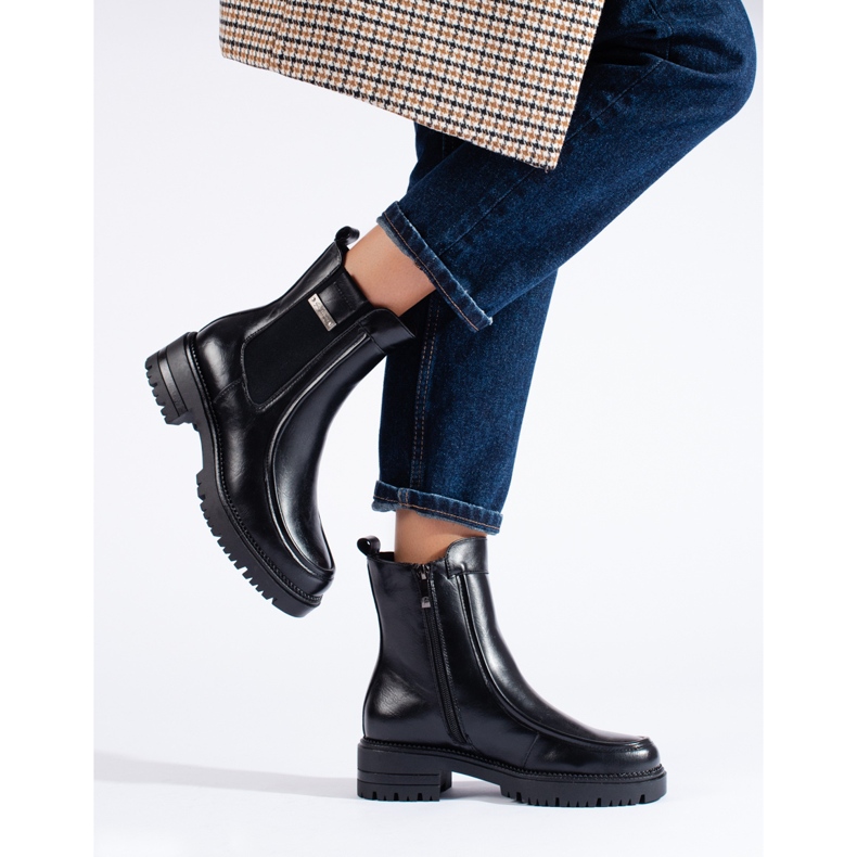 W. Potocki Potocki crne ženske Chelsea čizme crno 2