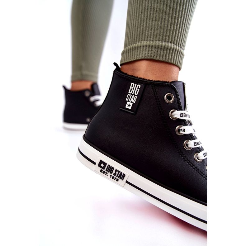 Klasične visoke izolirane tenisice Big Star KK274598 crne crno 2