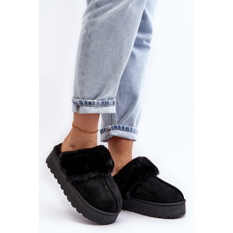 Ženske čizme za snijeg na platformu crne Phiniopis crno 2