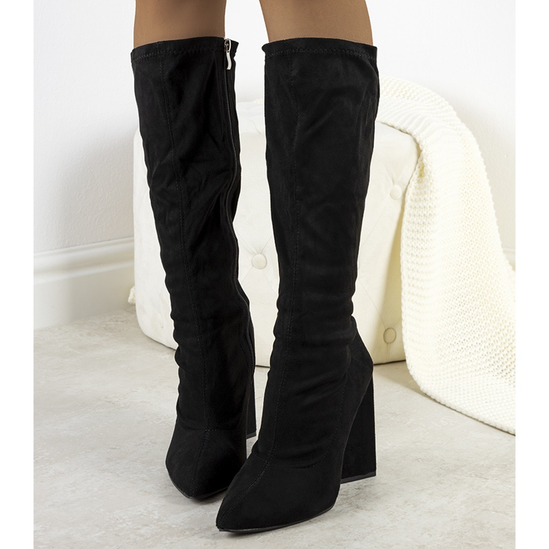 PA1 Teles crne čizme na visoku petu crna 1