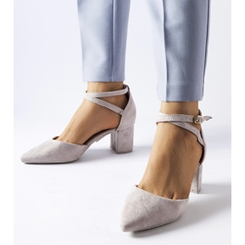 Sive salonke s niskom petom iz Florine siva 1