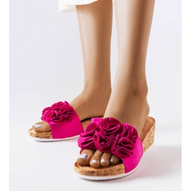 Ružičaste sandale na klin od Estella ružičasta 1