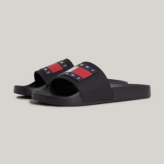 Tommy Hilfiger Flag Pool Slide Ess W EN0EN02115BDS japanke crno 1