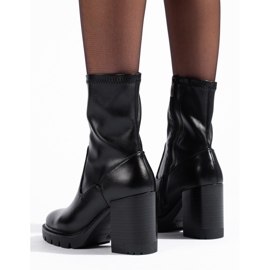 W. Potocki Elegantne crne ženske gležnjače Potocki crna 1