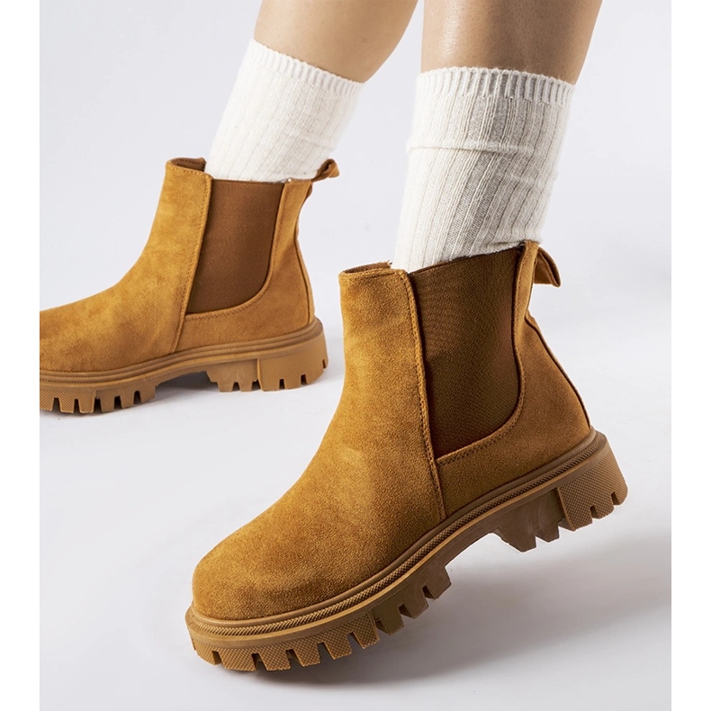 Davenport karamel čizme slip-on smeđa 1