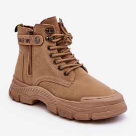 Ženske gležnjače od izolirane antilop kože bež boje Jailina 1