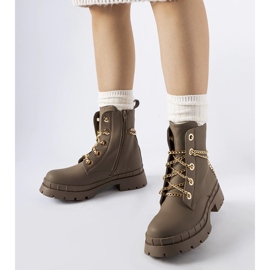 Smeđe planinarske cipele s Alcin lancem smeđa 1