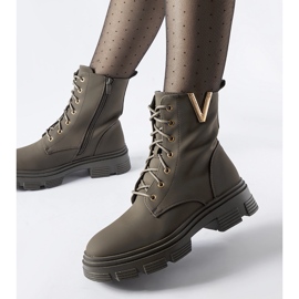 Tamno zelene izolirane mat Fru gležnjače zelena 1