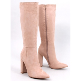 Maureen kaki čizme sa stabilnom petom bež 1