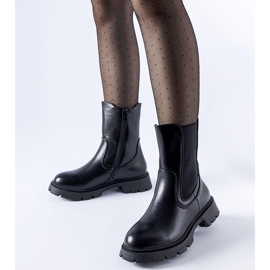 Crne izolirane klasične gležnjače Pleasanton crna 1