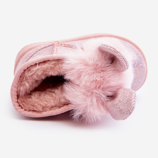 Dječje čizme za snijeg izolirane krznom, svijetloružičaste Betty uši ružičasta 1