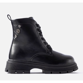 Basara čizme za djevojčice s grafitnom izolacijom crno 1