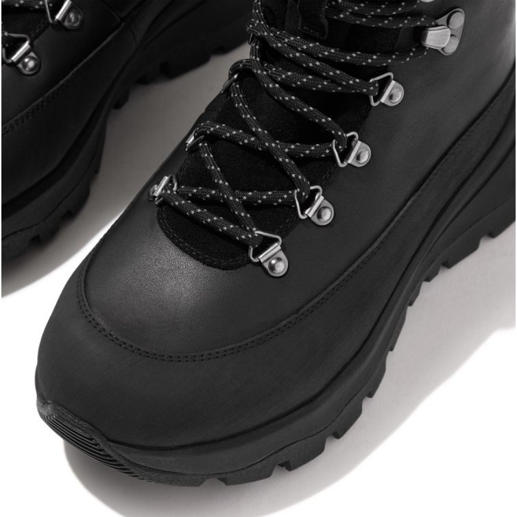 FitFlop Neo-D-Hyker vodootporne čizme za hodanje od tkanine/antilop W GP3-090 crna 1