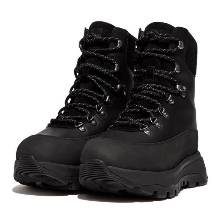 FitFlop Neo-D-Hyker vodootporne čizme za hodanje od tkanine/antilop W GP3-090 crna 4