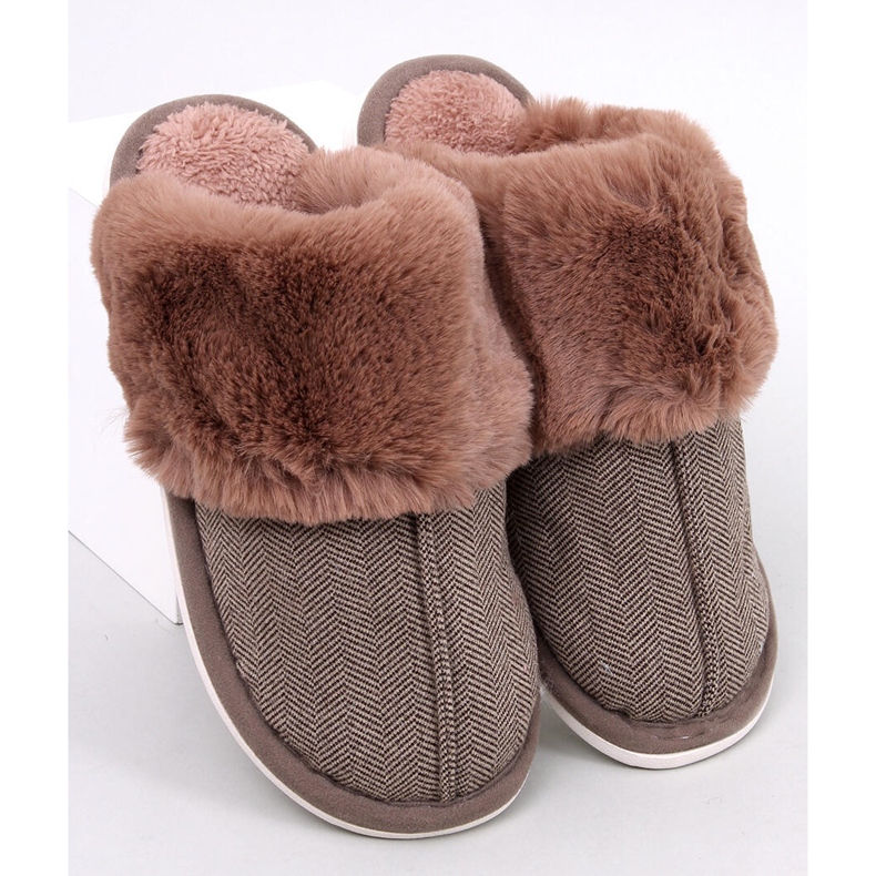 Gregory Mocca muške papuče u obliku riblje kosti bež 1