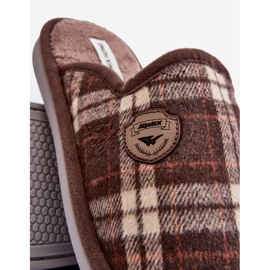 Muške smeđe Kallile papuče smeđa 2