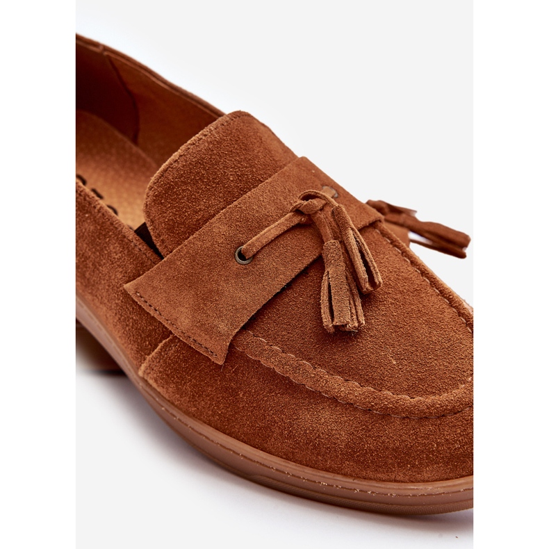 Muške natikače od brušene kože Zazoo 1566 smeđe smeđa 1