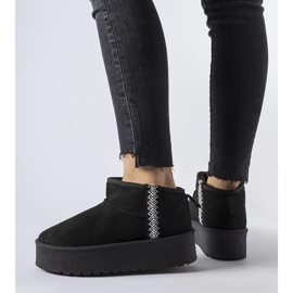 Crne Dennison čizme za snijeg s platformom crna 1