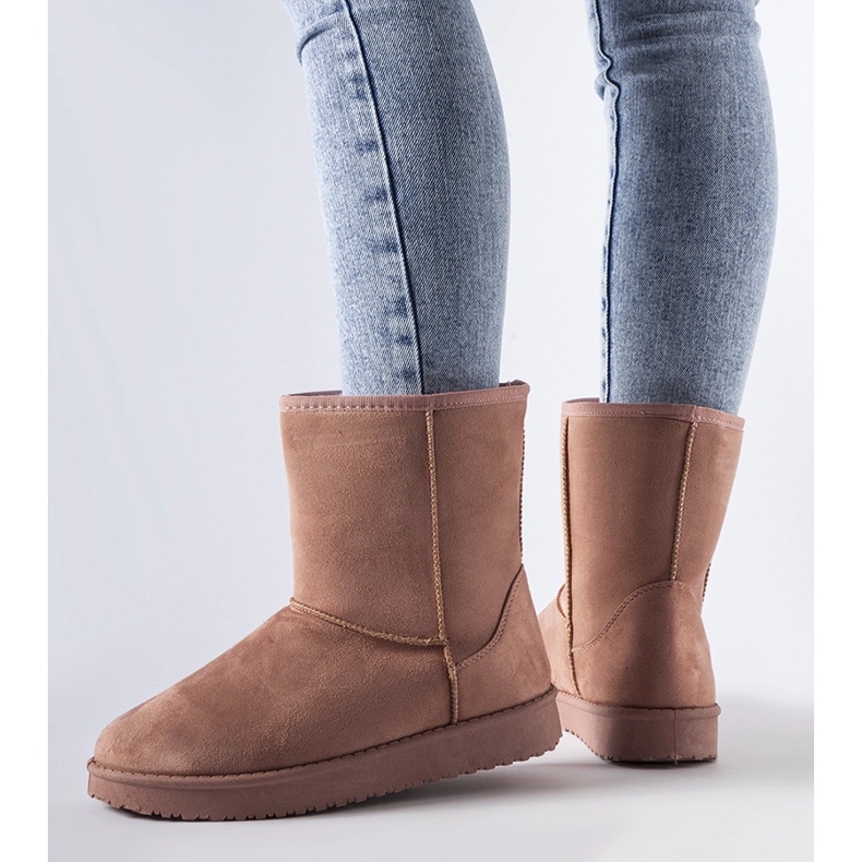 Ružičaste izolirane klasične Libero čizme za snijeg ružičasta 1