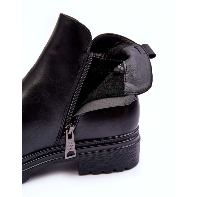 Ženske čizme eko kože izolirane crne crno 4