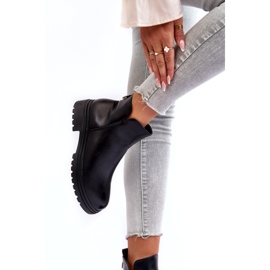 Ženske čizme eko kože izolirane crne crno 2