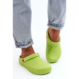 Lagane ženske japanke Crocs Big Star II275006 Zelene zelena 2