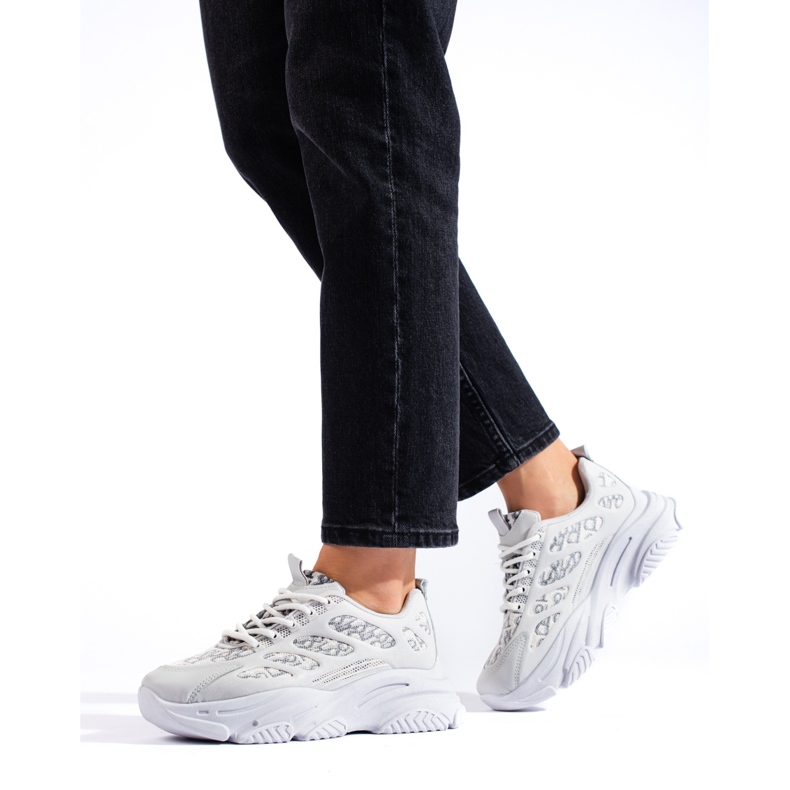 Shelovet ženske tenisice na debelom đonu, sive siva 1