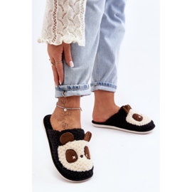 Tople ženske papuče crne Priseth crno 2