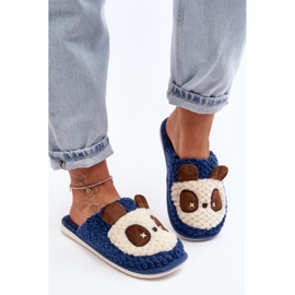 Tople ženske papuče, tamnoplavi Priseth plava 2