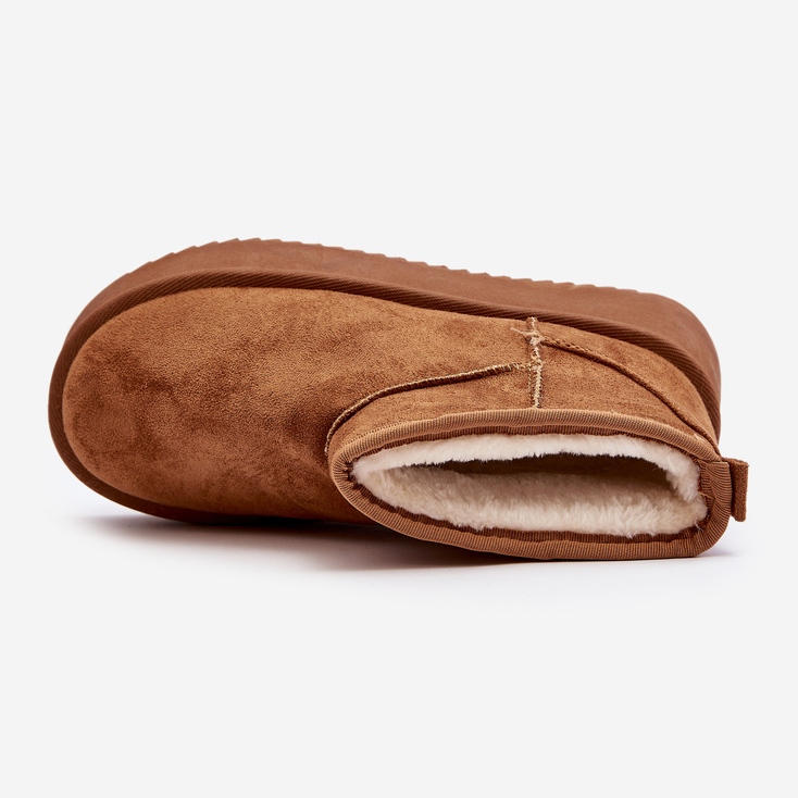 Ženske čizme za snijeg s debelim potplatom Camel Caliksa smeđa 2