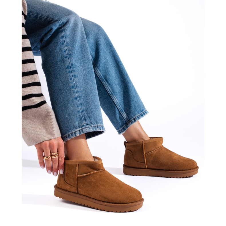 Shelovet ženske smeđe čizme za snijeg smeđa 1