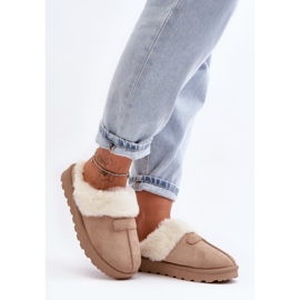 Ženske čizme za snijeg s ovčjom kožom, bež Villene 1