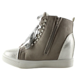 Tenisice s lančićima R72 Siva3 / Srebrna 1