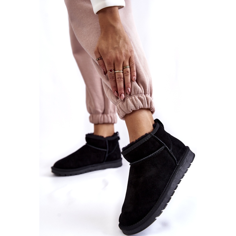 Ženske antilop nisko izolirane snježne čizme crna 2