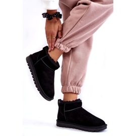 Ženske antilop nisko izolirane snježne čizme crna 3