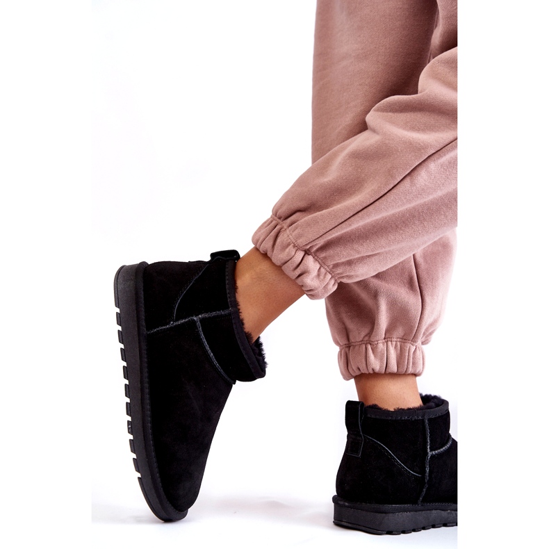 Ženske antilop nisko izolirane snježne čizme crna 4